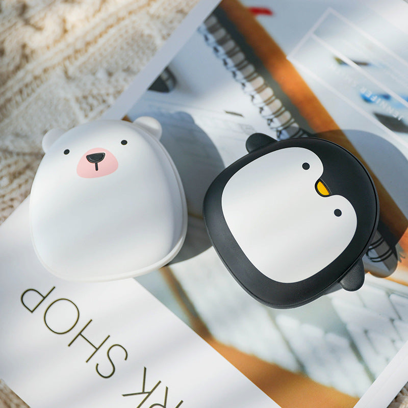 Cute Cartoon Penguin Polar Bear Electric Hand Warmers USB Rechargeable Double-Side Heating Pocket Power Bank Warmer Cute Cartoon Penguin Polar Bear Electric Hand Warmers USB Rechargeable Double-Side Heating Pocket Power Bank Warmer